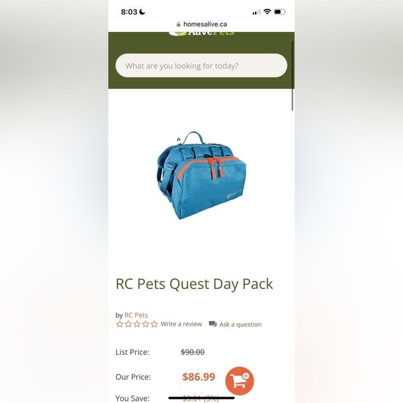 Dog day hiking back pack - Picture 2 of 6